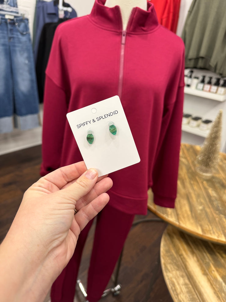 Christmas Light Studs - Green
