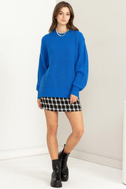 Cobalt Blue Sweater-large