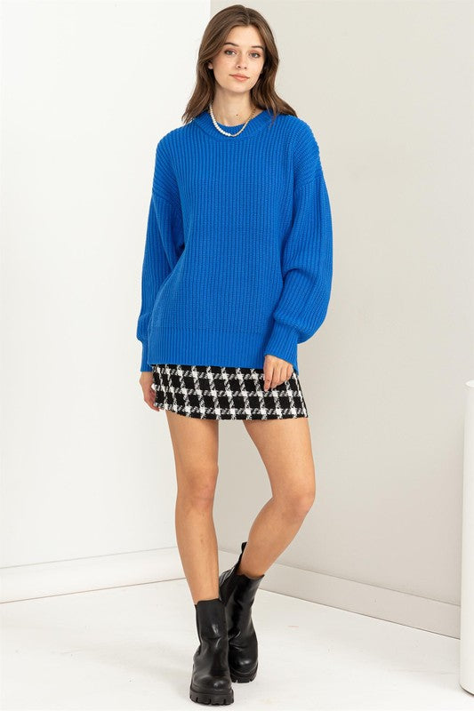 Cobalt Blue Sweater-large
