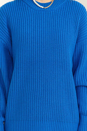 Cobalt Blue Sweater-large