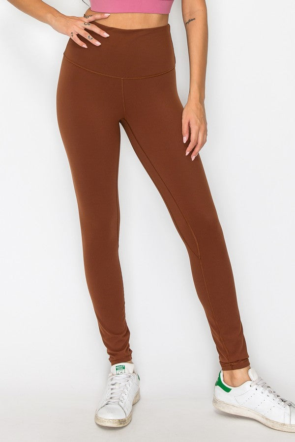 Coffee Buttery Soft Leggings - Small