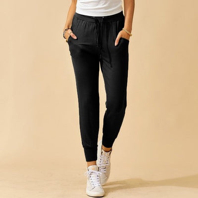 Black jogger sweatpants- small