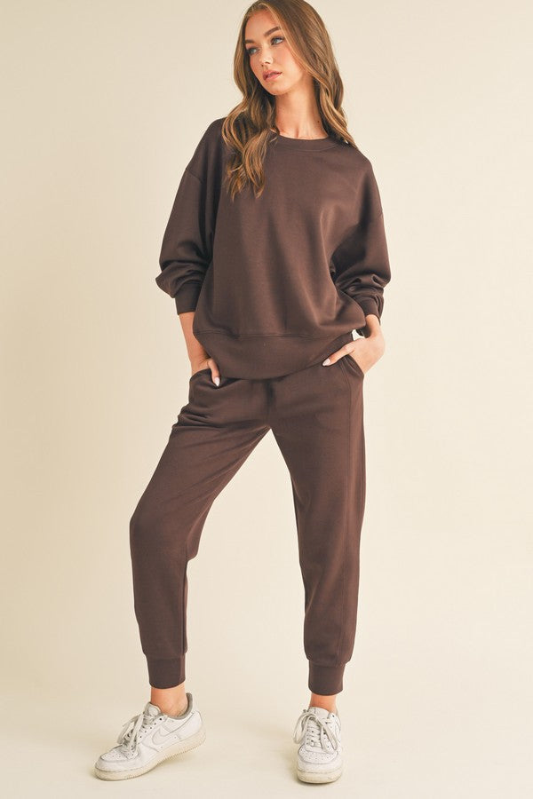 Coffee Ultra Comfy Sweatshirt - Large