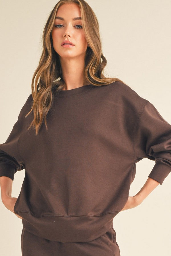 Coffee Ultra Comfy Sweatshirt - Large