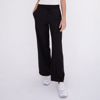 Wide leg active pants