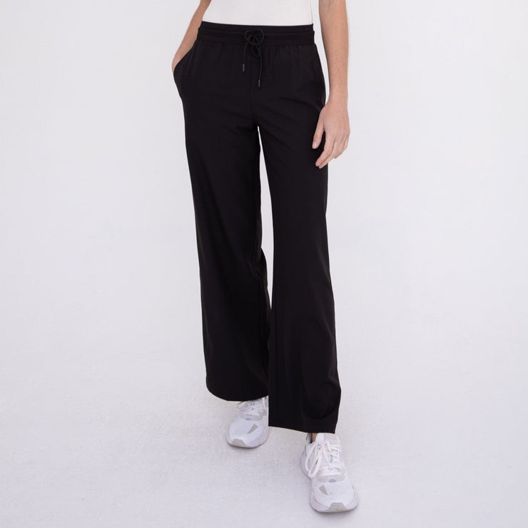 Wide leg active pants