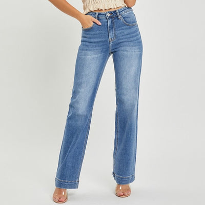 High Rise Straight Jeans