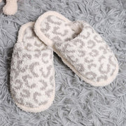 Girls leopard slippers