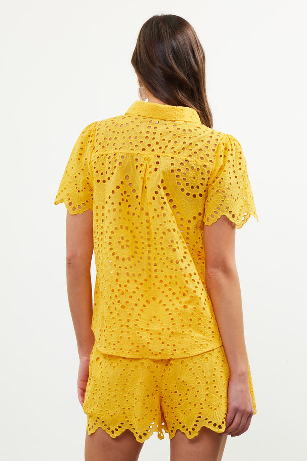 Sunflower Eyelet Lace Top