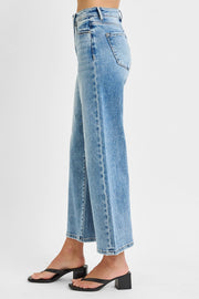 Light Wash High Rise Cropped Jeans