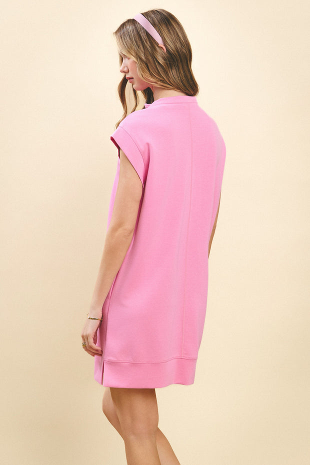 Pink Zip Up Dress