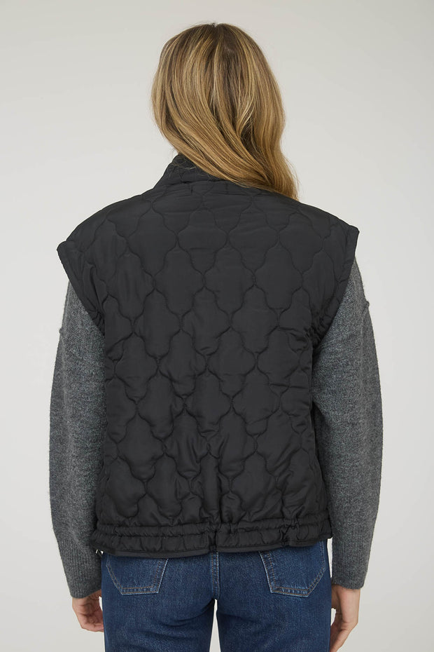 Black Quilted Puffer Vest