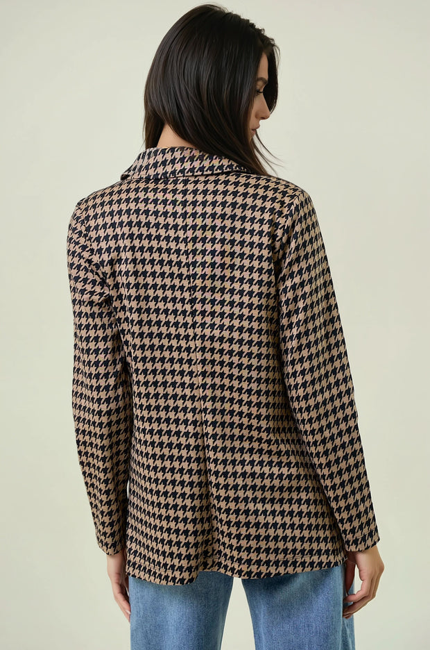 Houndstooth Blazer - Medium