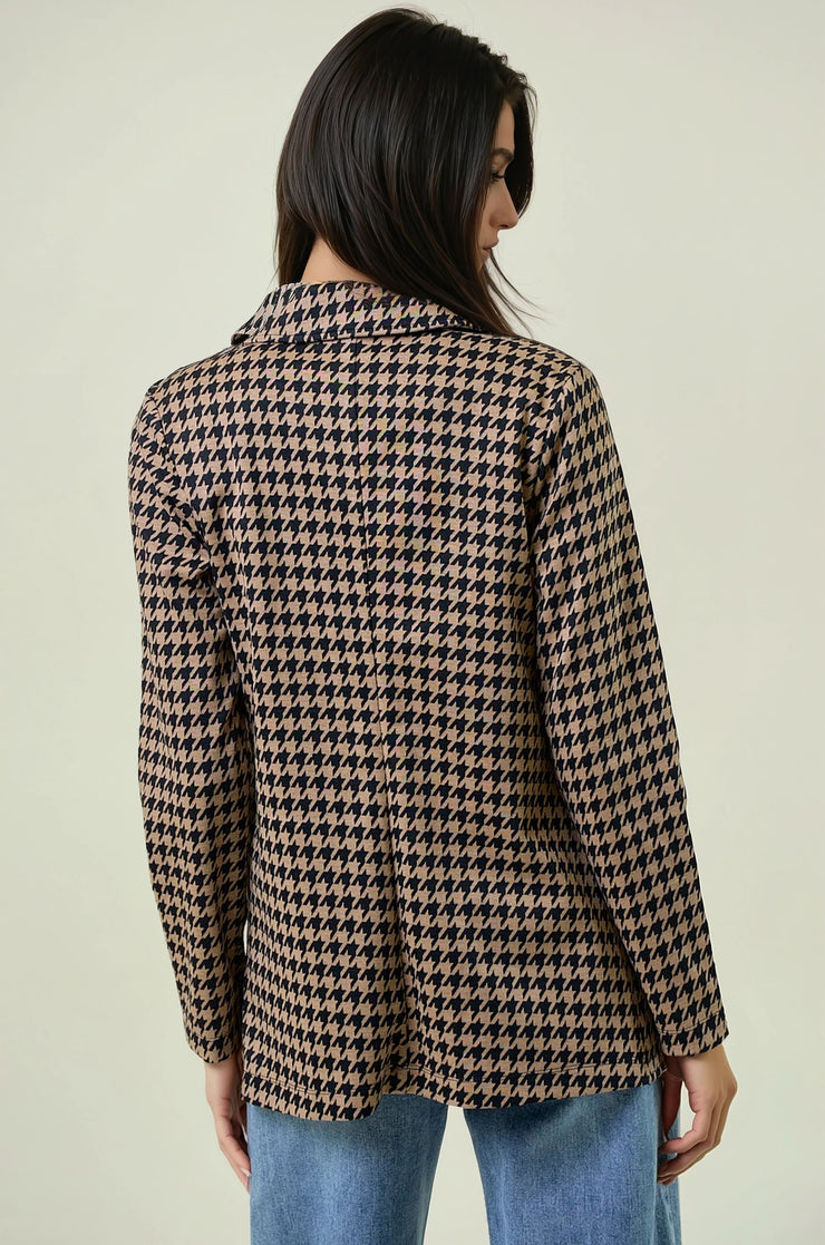 Houndstooth Blazer - Medium