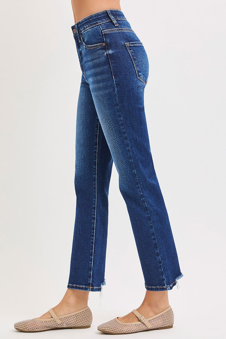 Dark Wash High Rise Crop Jean - 1/25