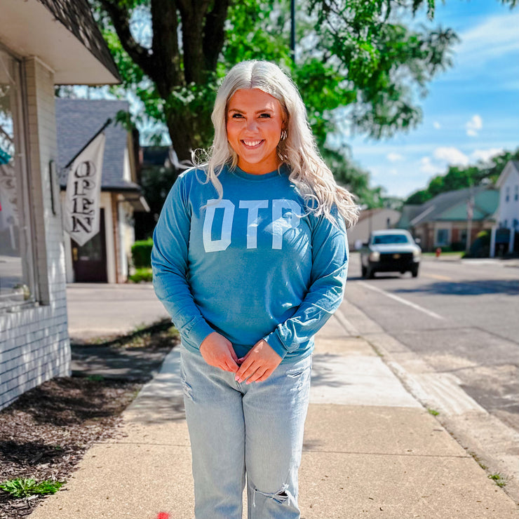 DTP Long Sleeve Top - Blue