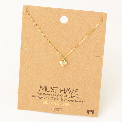 Mini Heart Pendant Necklace