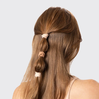 Eco-Friendly Nylon Hair Ties - Blush