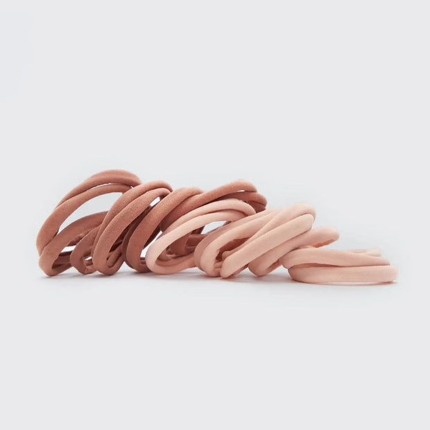 Eco-Friendly Nylon Hair Ties - Blush
