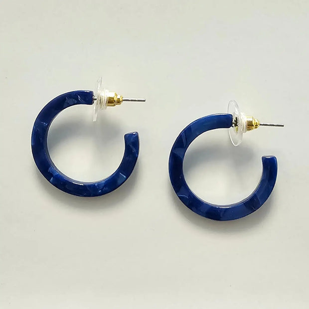 Navy Mini Hoops