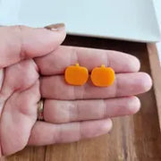 Pumpkin stud earrings