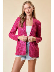 Fuchia Sparkly Blazer