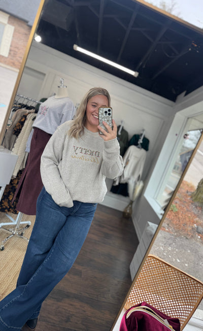 Heather Merry Christmas Sweatshirt - Large