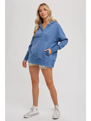 Blue French Terry Hoodie