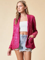 Fuchia Sparkly Blazer