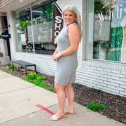 Knit Tank Dress - Heather Grey