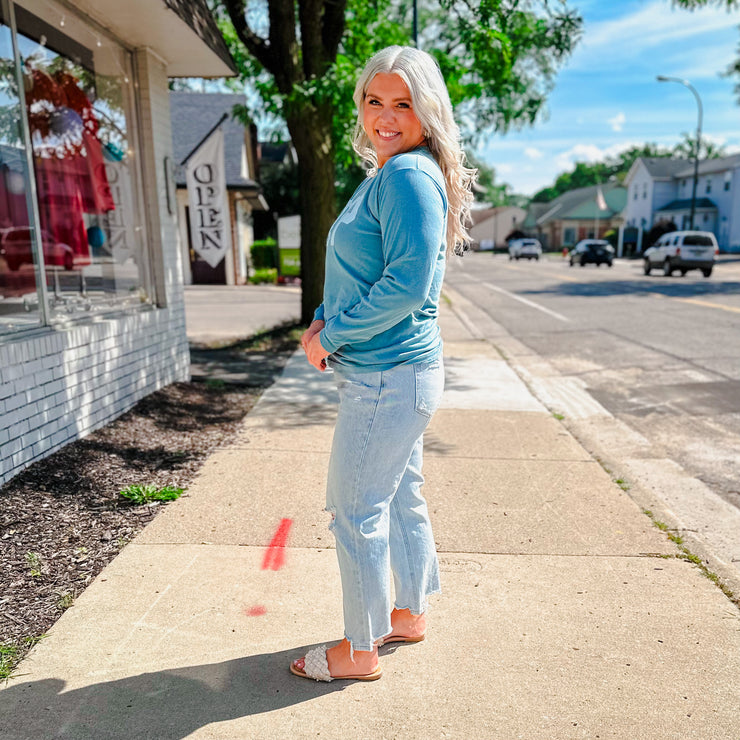 DTP Long Sleeve Top - Blue