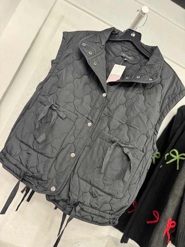 Black Quilted Puffer Vest