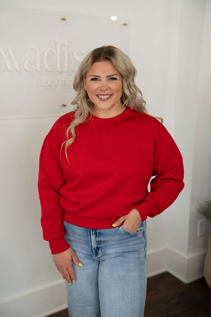 Crimson Ultra Comfy Sweatshirt