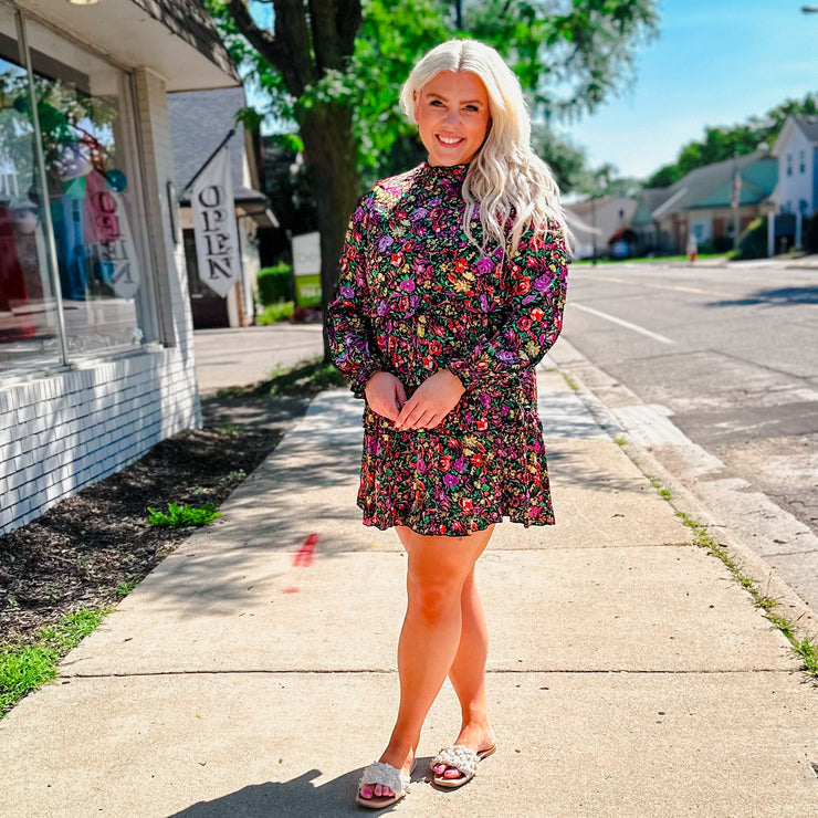 Floral Long Sleeve Dress
