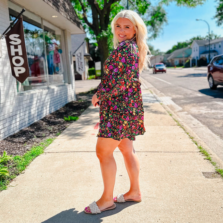 Floral Long Sleeve Dress
