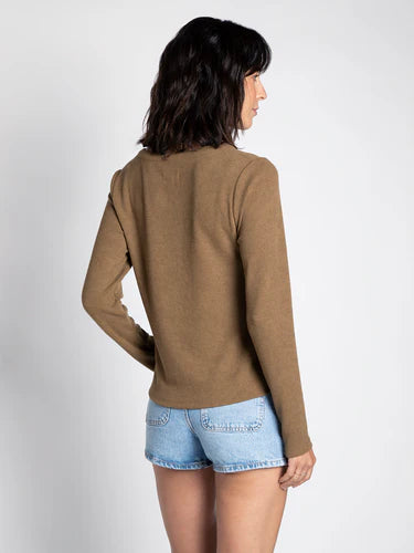 Brown Alex Henley Top-large