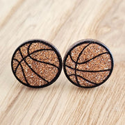 Glitter Basketball Studs