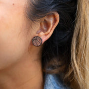 Glitter Basketball Studs