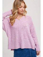 Rose V Neck Sweater