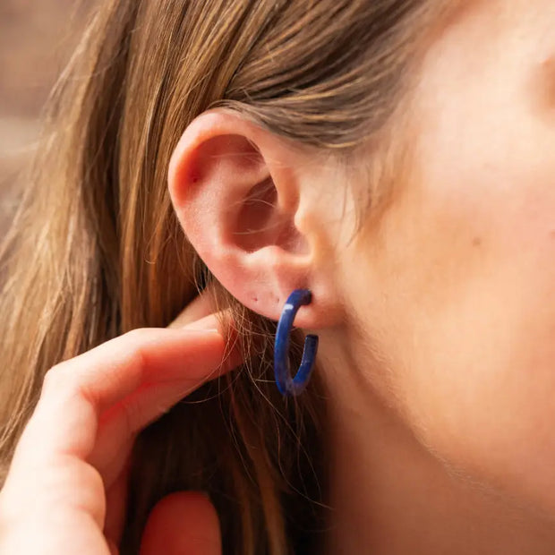 Navy Mini Hoops