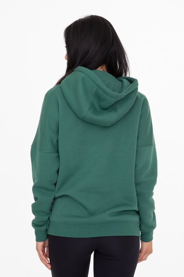Green Fleece Hoodie - Small