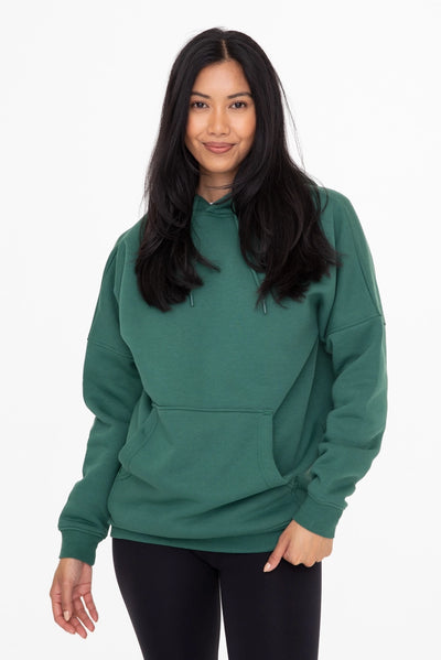 Green Fleece Hoodie - Small