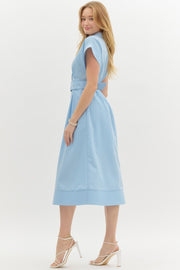 Light Blue Collared Dress