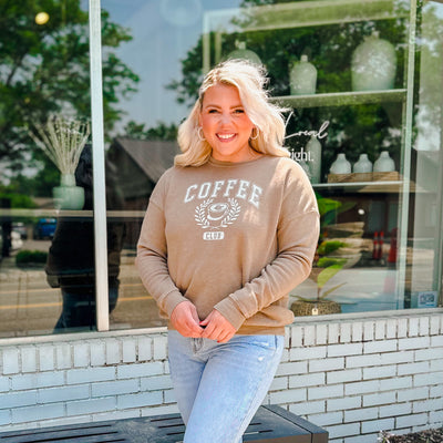 Coffee Club Mineral Crewneck