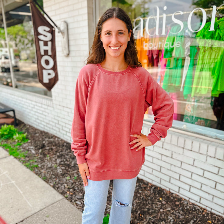 Terry sweatshirt- 2 colors