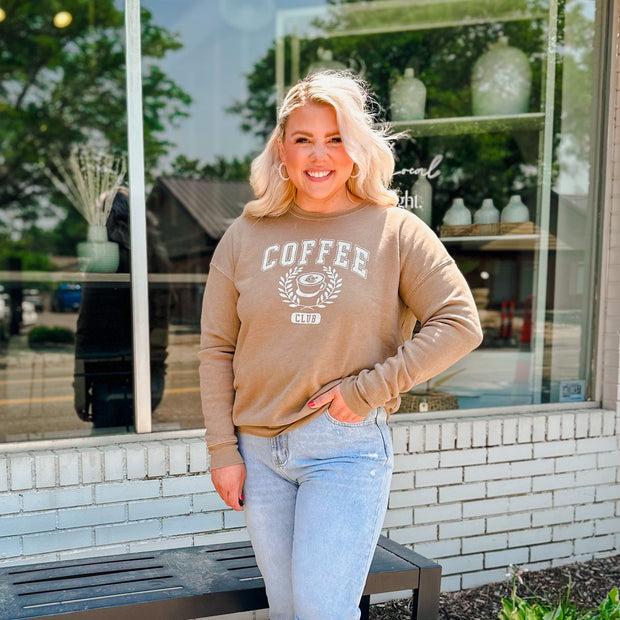 Coffee Club Mineral Crewneck