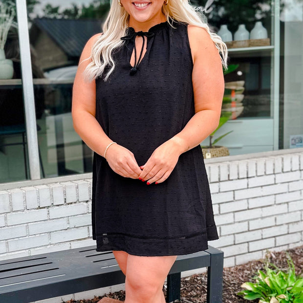 Black Textured Dress
