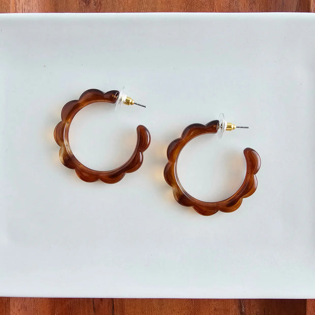 Scarlett Amber Hoops