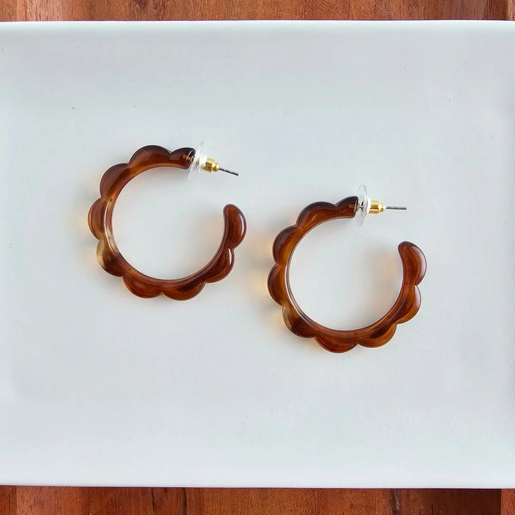 Scarlett Amber Hoops