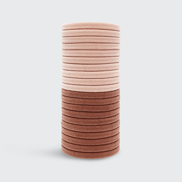Eco-Friendly Nylon Hair Ties - Blush